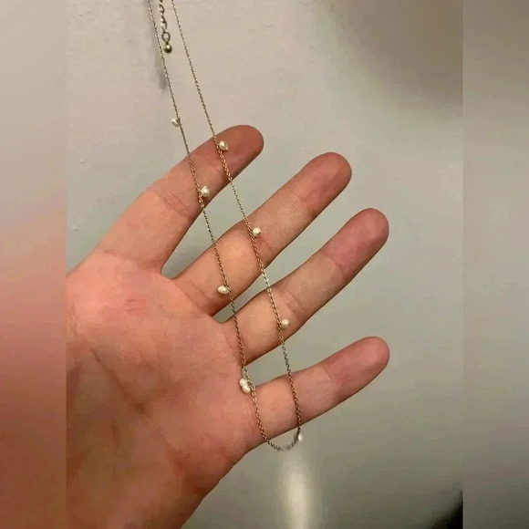 Nati Pearl & Gold Chain Necklace - Picture 1 of 3